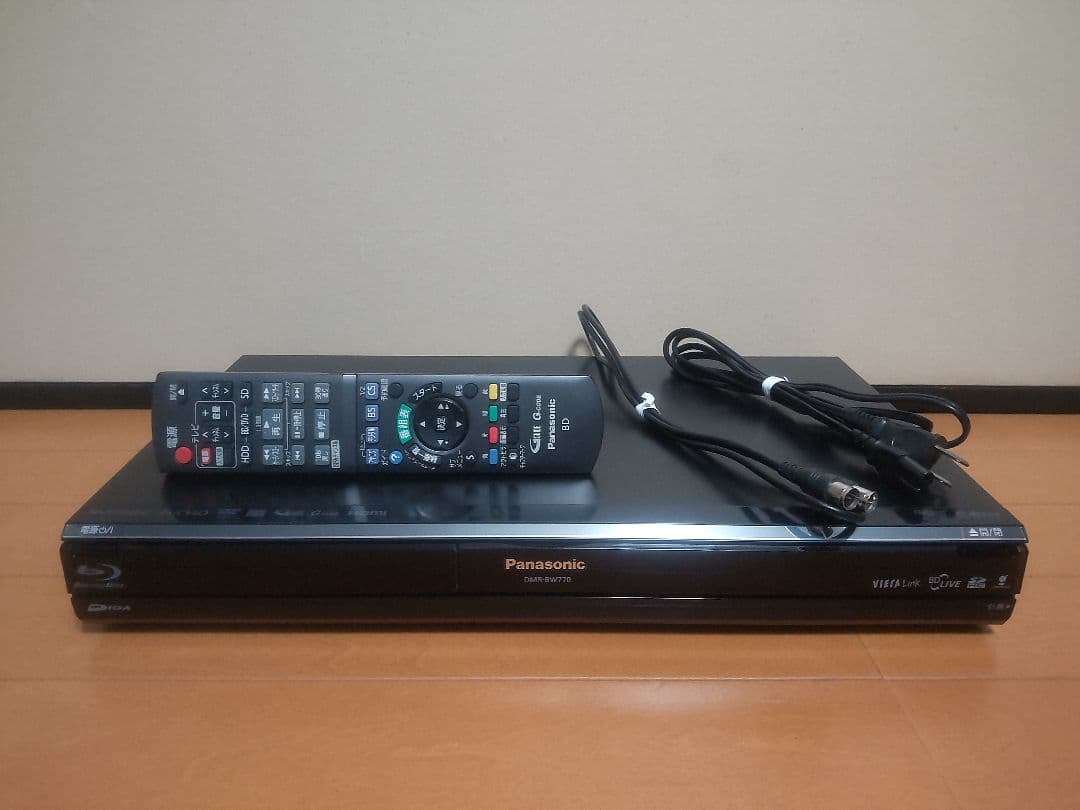 パナソニック　DIGA DMR―BW770 500GB→1TB プチメンテ済み