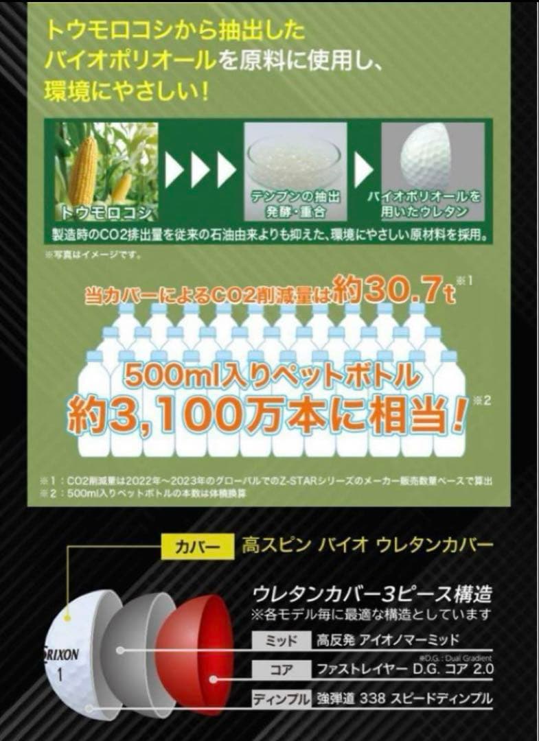 スリクソン 新品ゴルフボール SRIXON Z-STAR XV 2ダースホワイト