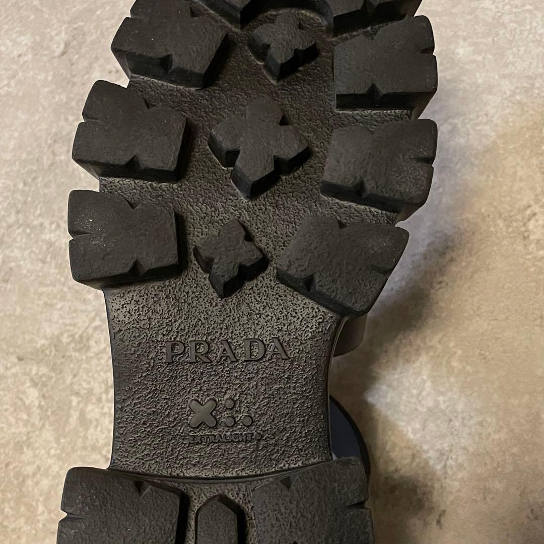 専用PRADA モノリス ラバー サンダル Black プラダ