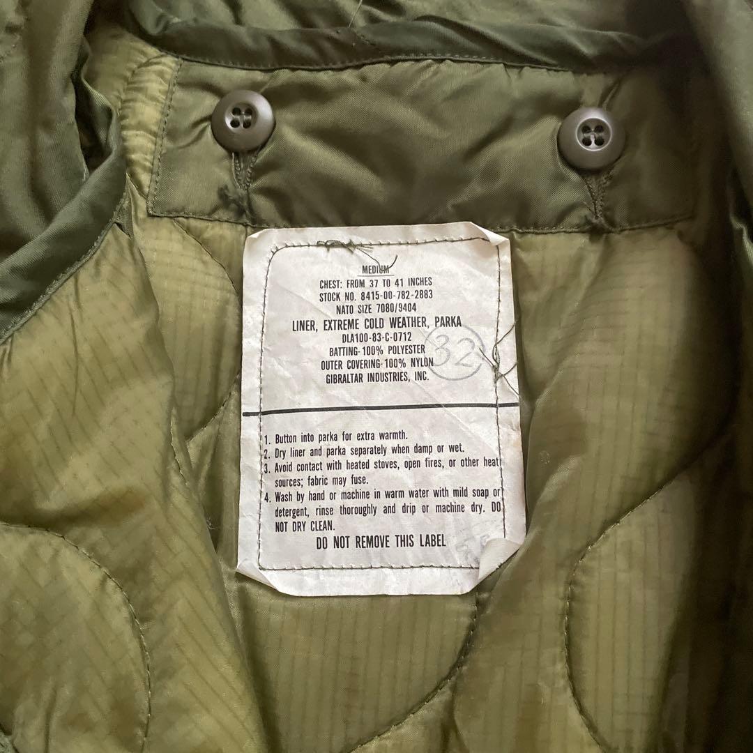 【実物】美品M65 フィッシュテールパーカー （ライナー付き）SMALL