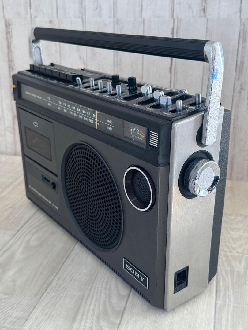[動作品] SONY ラジカセ CF-1980 ラジオ昭和レトロ