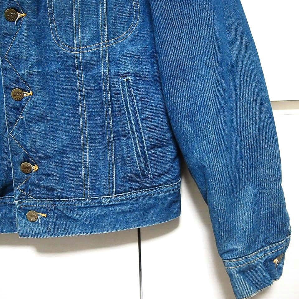 70s80s★USA製　Lee STORM RIDER　縦縞　デニムジャケット