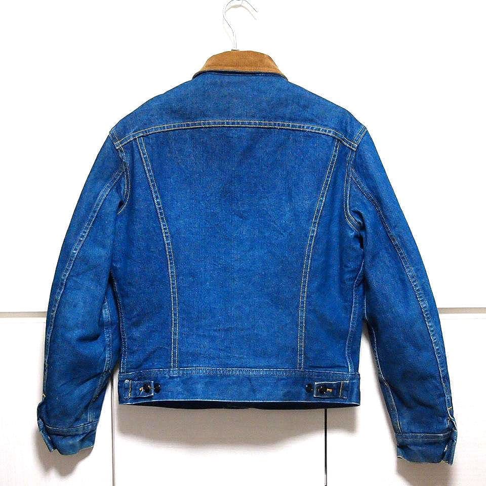 70s80s★USA製　Lee STORM RIDER　縦縞　デニムジャケット