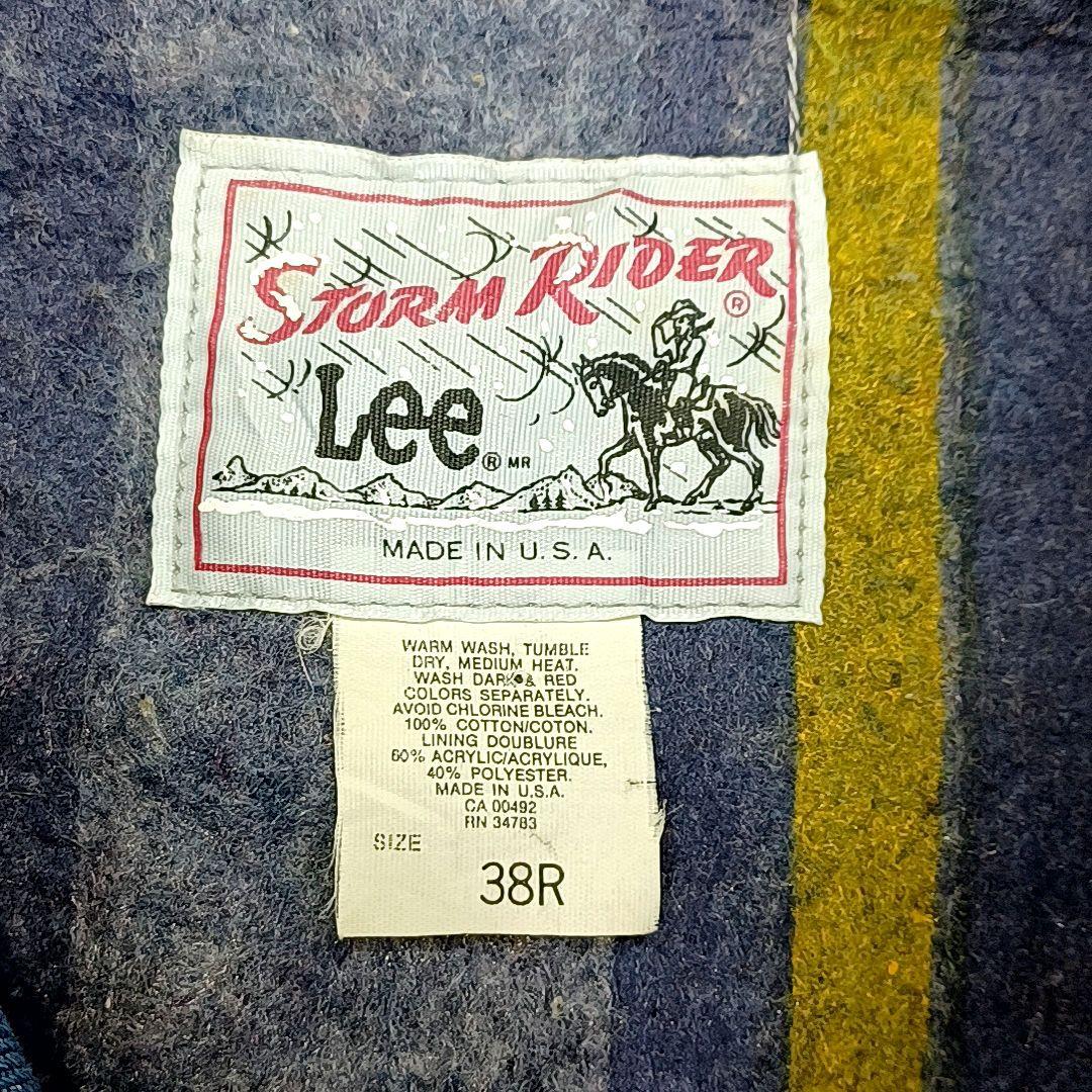 70s80s★USA製　Lee STORM RIDER　縦縞　デニムジャケット