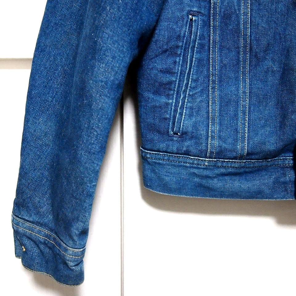 70s80s★USA製　Lee STORM RIDER　縦縞　デニムジャケット