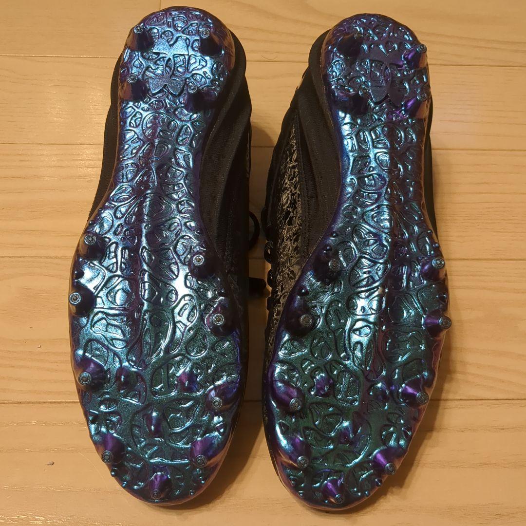 アメフト　スパイク　28センチ　アンダーアーマー　黒