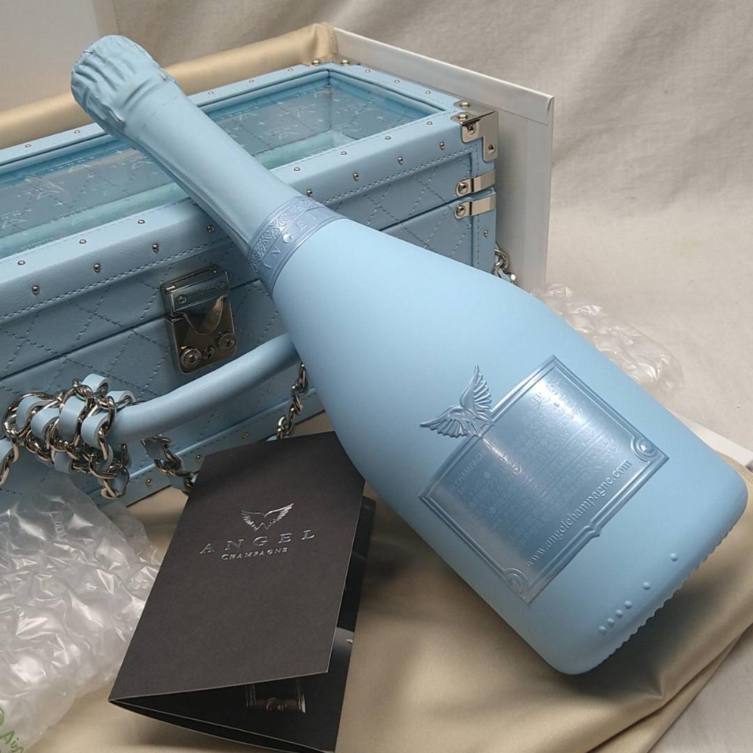K241　エンジェル　シャンパン　ドゥミセック　ブルー　ロゼ　750ml　箱付き