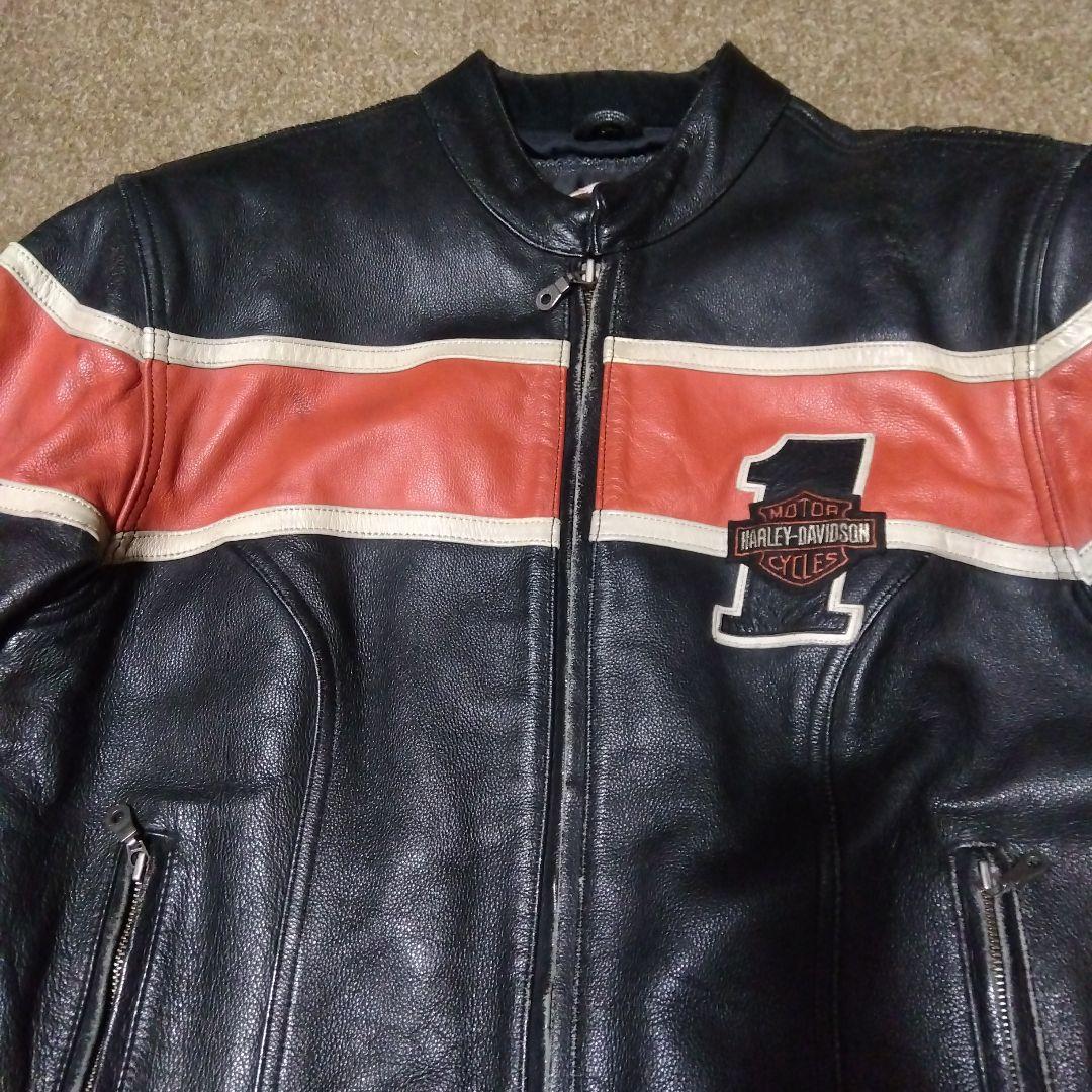 Ｌ ハーレーダビッドソン VICTORY LANE ライダースジャケット