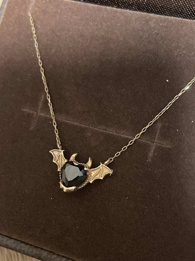 Q-pot. メルティーデビルハートネックレス 10K 定価42900円 小悪魔