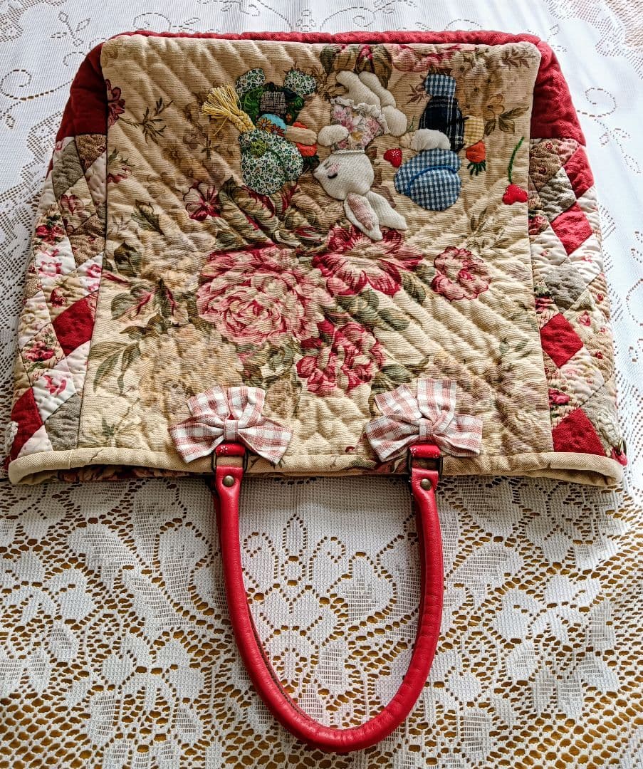 スーちゃん 特大 手縫い バッグ