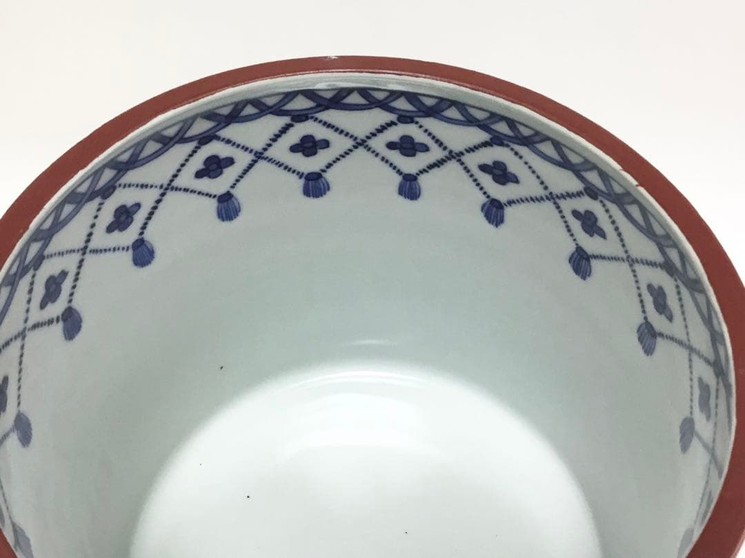 茶道具 古物品 水指 染付 桶側 静山 木箱入