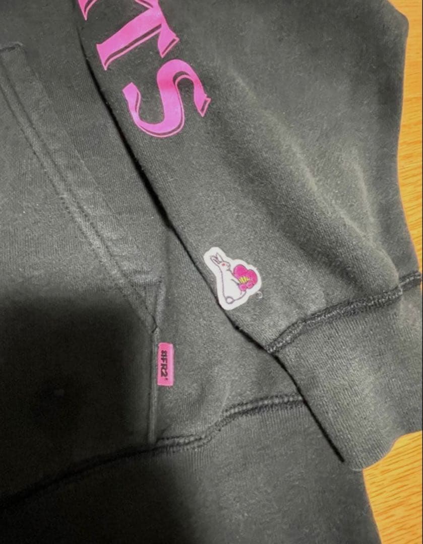 FR2 梅 ジップパーカー ブラック ピンク 限定