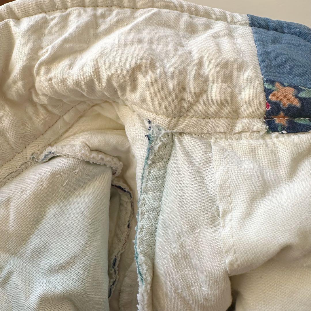 パッチワーク　キルティングブルゾン