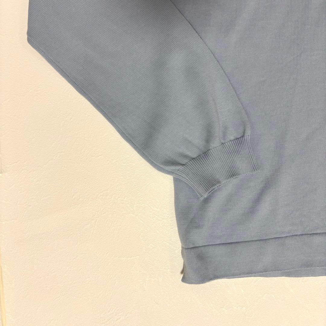 グランサッソ 12G ソフトコットン モックネック46 アイスグレー定価3.3万