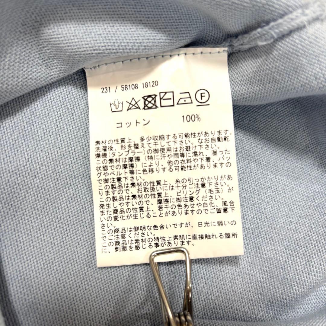 グランサッソ 12G ソフトコットン モックネック46 アイスグレー定価3.3万