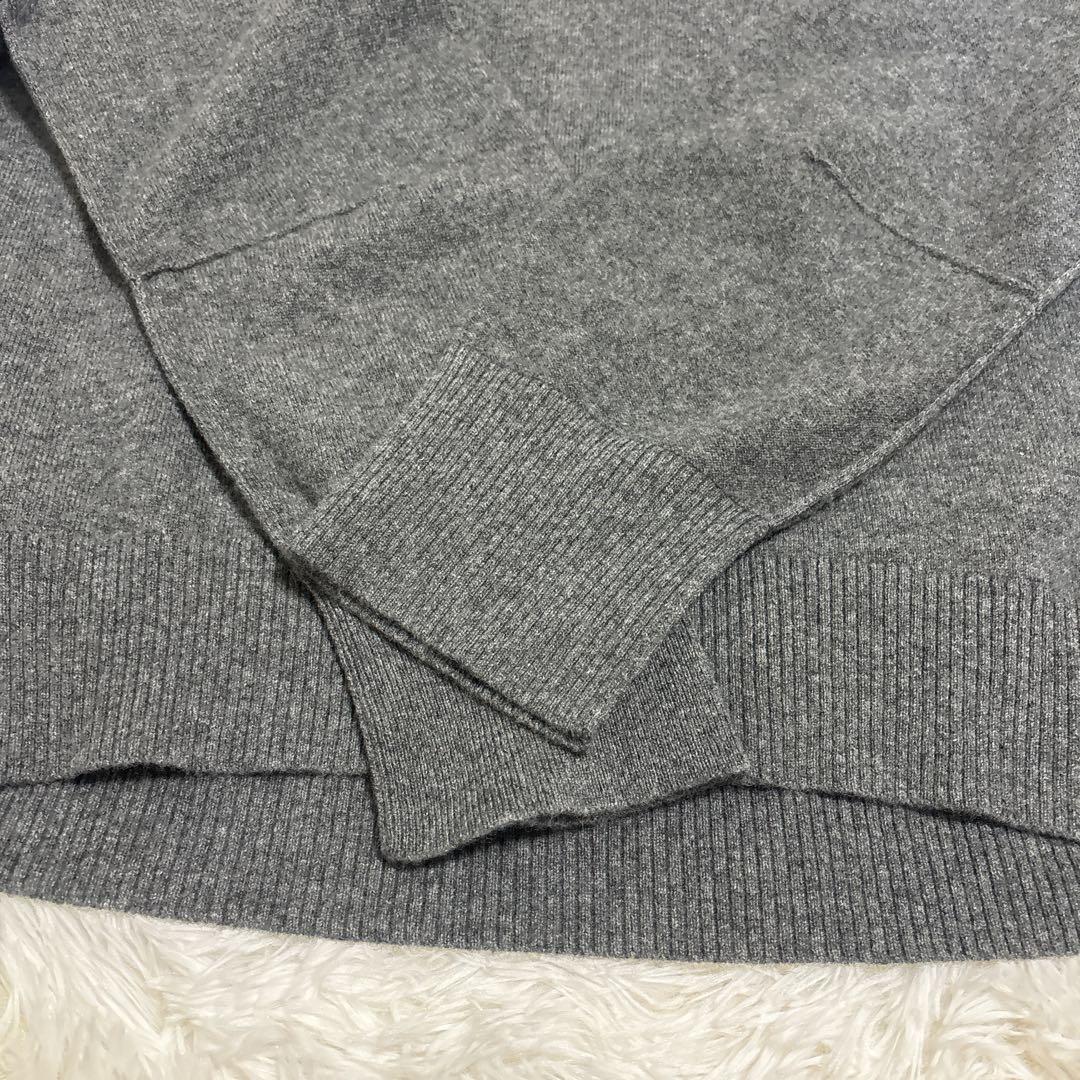 【試着のみ美品】アニヤハインドマーチ　ユニクロ　カシミヤ　ニット　グレー　L