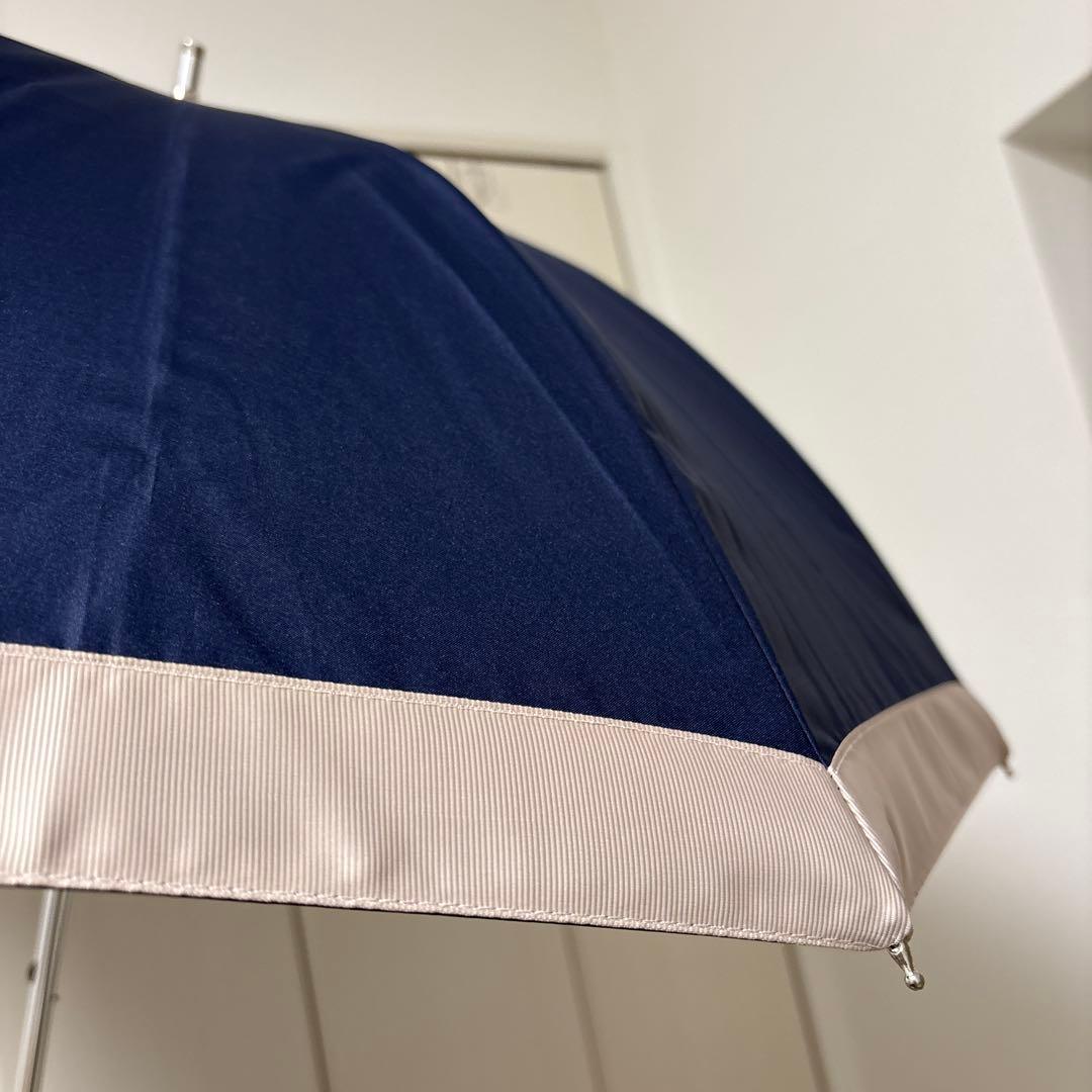 LANVIN 長傘 ネイビー/ベージュ　タグ付き、未使用