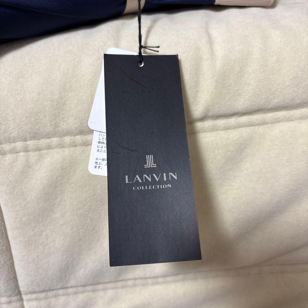 LANVIN 長傘 ネイビー/ベージュ　タグ付き、未使用