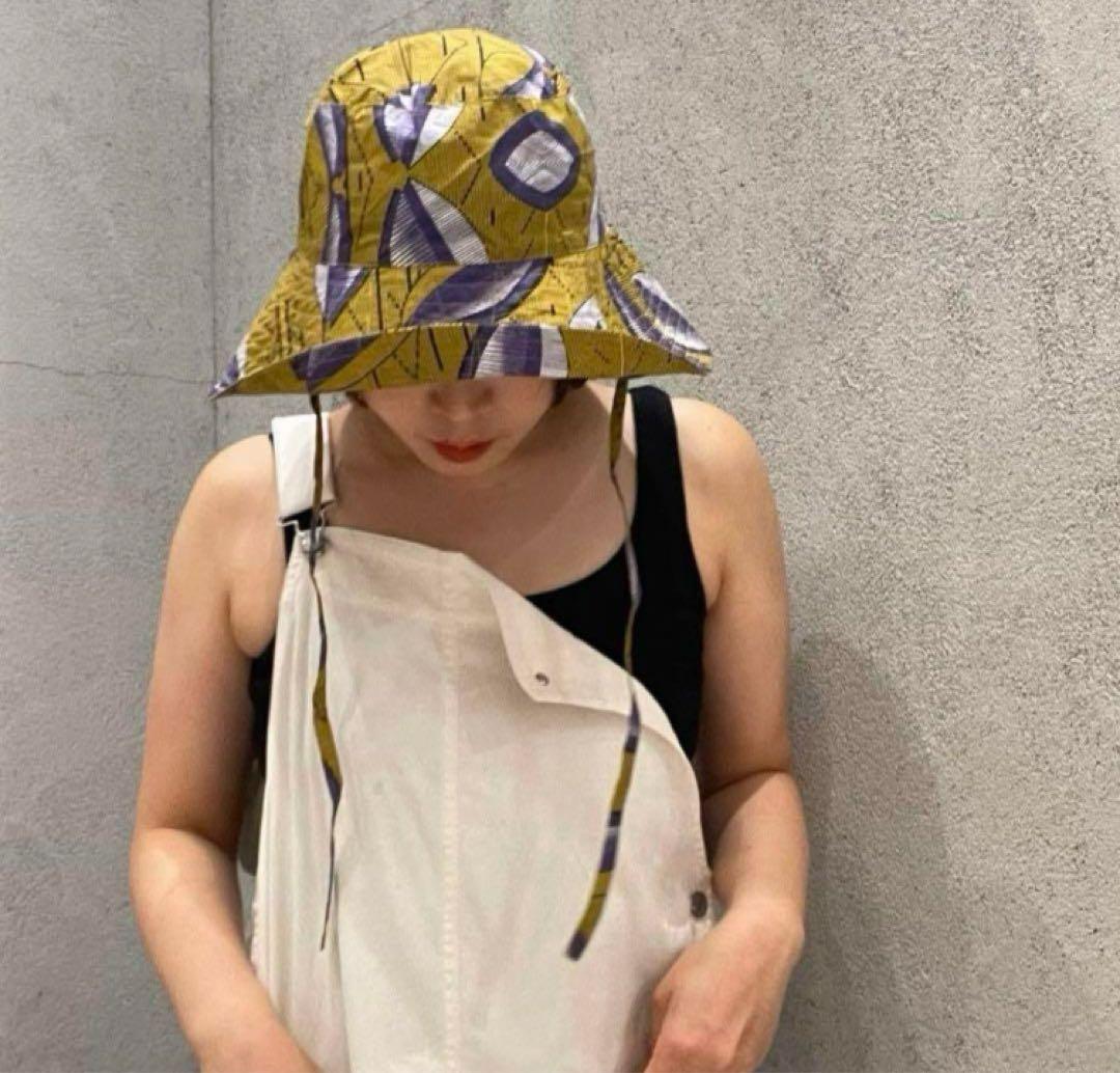 サラマリカ　コットンリネンフラワープリントハット