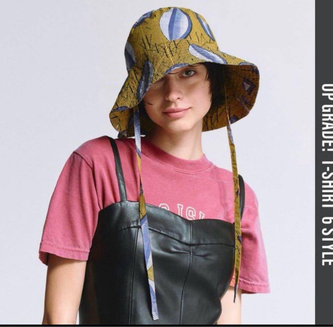 サラマリカ　コットンリネンフラワープリントハット