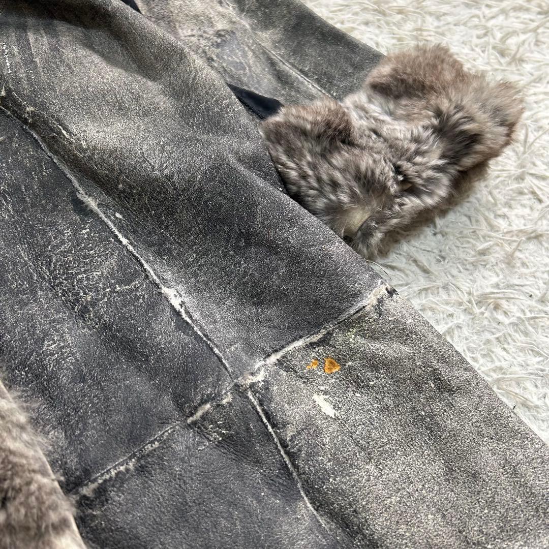 17539✨Y2K ドルチェ＆ガッバーナ ラパン ラビットファーコート プリント