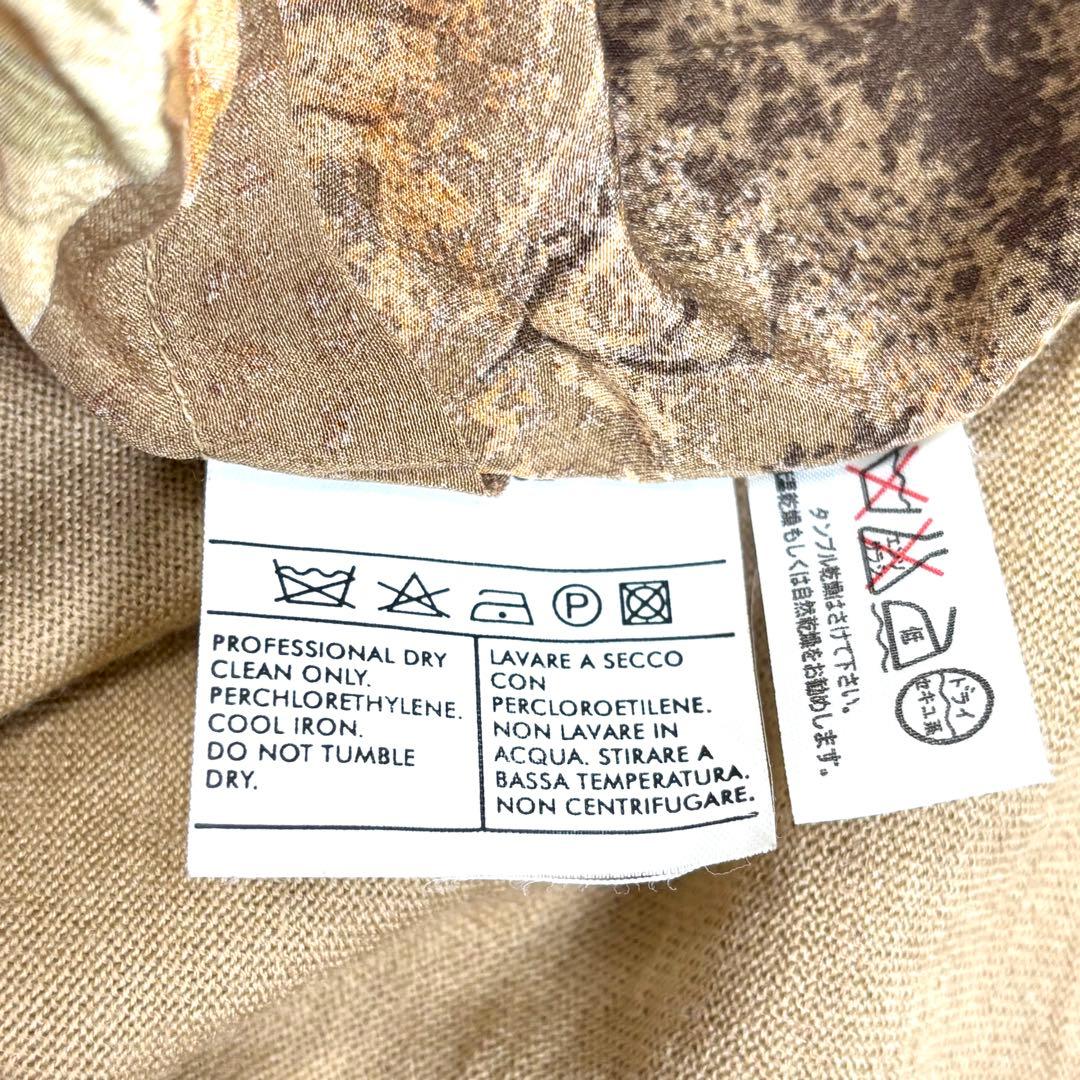 【高級】Salvatore Ferragamo フェラガモ シルク キツネ