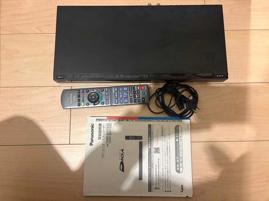 Panasonic DMR-BWT620 ブルーレイレコーダー 1TB 2番組