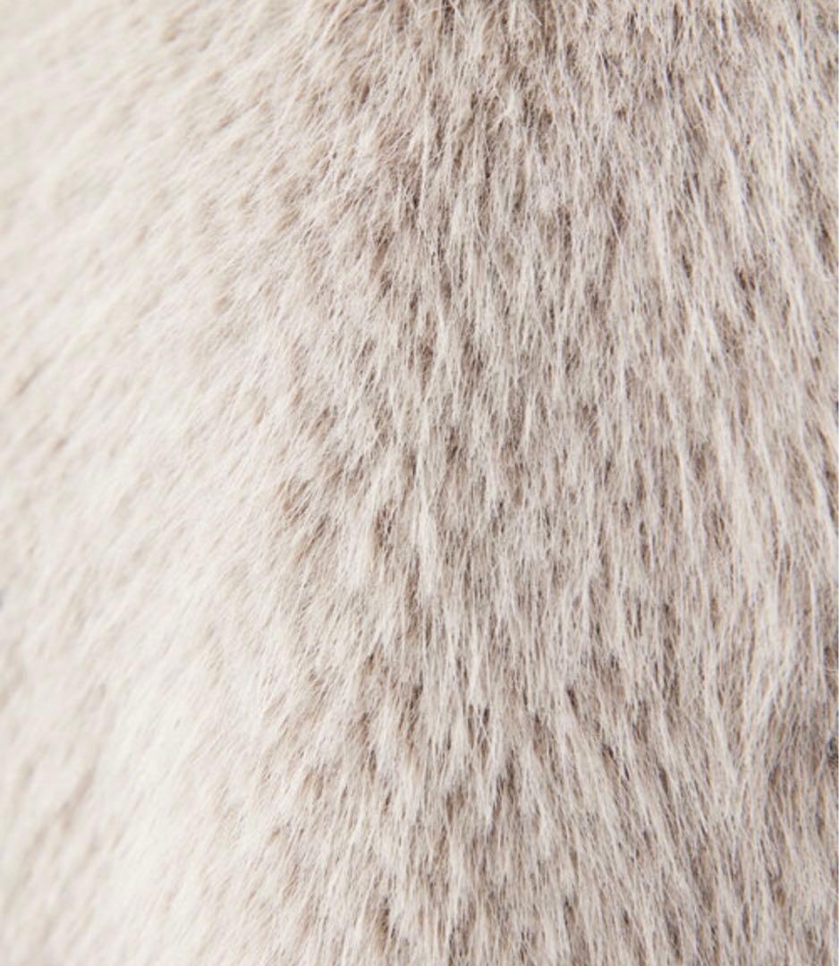 24AW イアパピヨネ スミスタイル フェイクフォックスロングベスト　ジレ