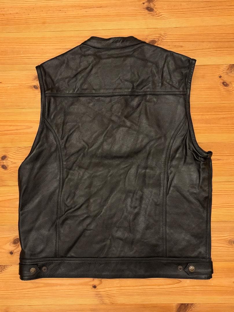 \"Leatherick\" Leather Vest L / レザー ベスト