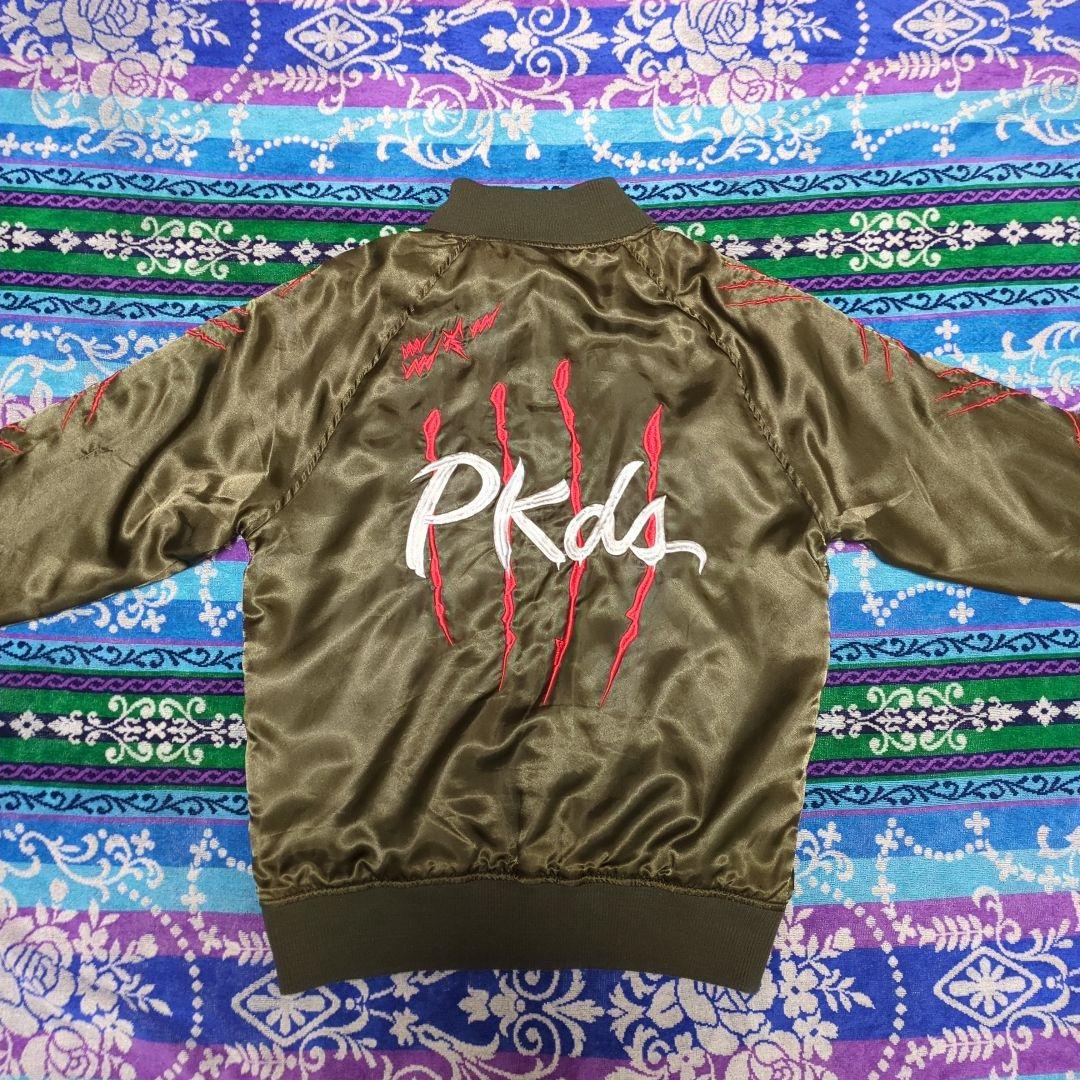 PUNK DRUNKERS　リバーシブル　スカジャン　野良猫　刺繍　Mサイズ