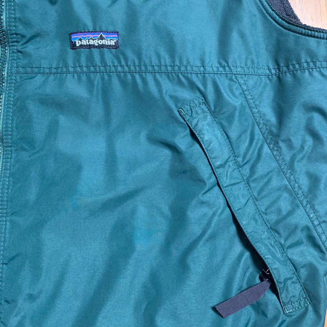 90's Patagonia パタゴニア シェルドシンチラベスト グリーン XL