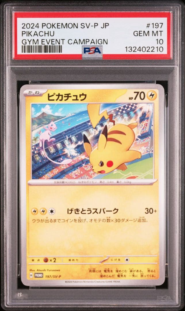 【PSA10】ポケモンカード　ピカチュウ　げきとうスパーク　ジムプロモ　2連番⑤