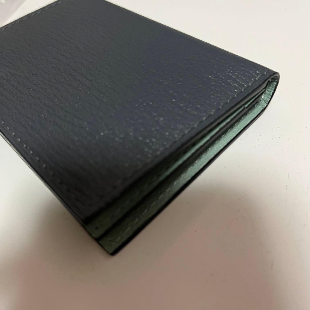 ネイビー　ミントグリーン ラルコバレーノ　レザー