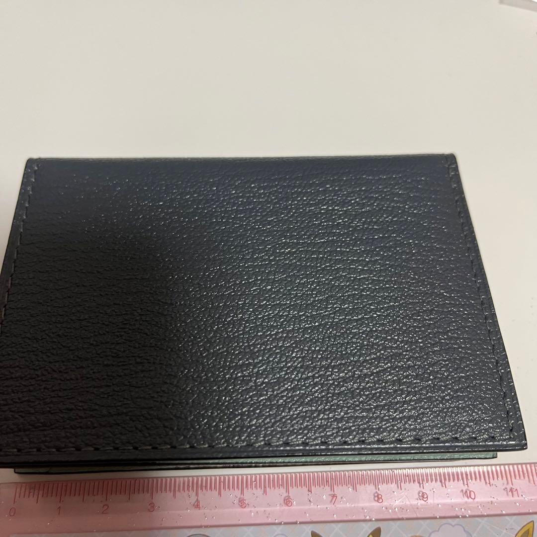 ネイビー　ミントグリーン ラルコバレーノ　レザー