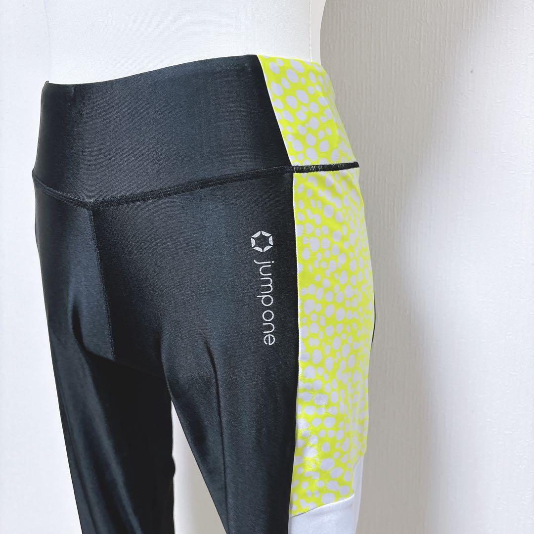 【ジャンプワン】ランダムドット ブラトップ レギンス 上下 フィットネスウェア