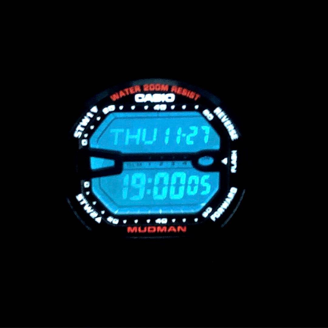 【レアカラーG-SHOCK G-9000】MUDMAN オールブラック★完動美品