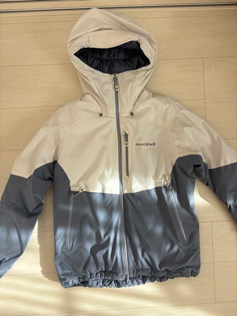 mont-bell スノーウェア XL ホワイト/グレー