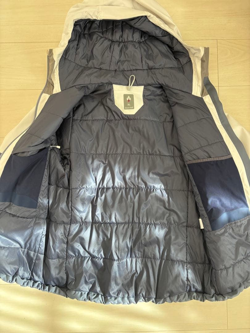 mont-bell スノーウェア XL ホワイト/グレー