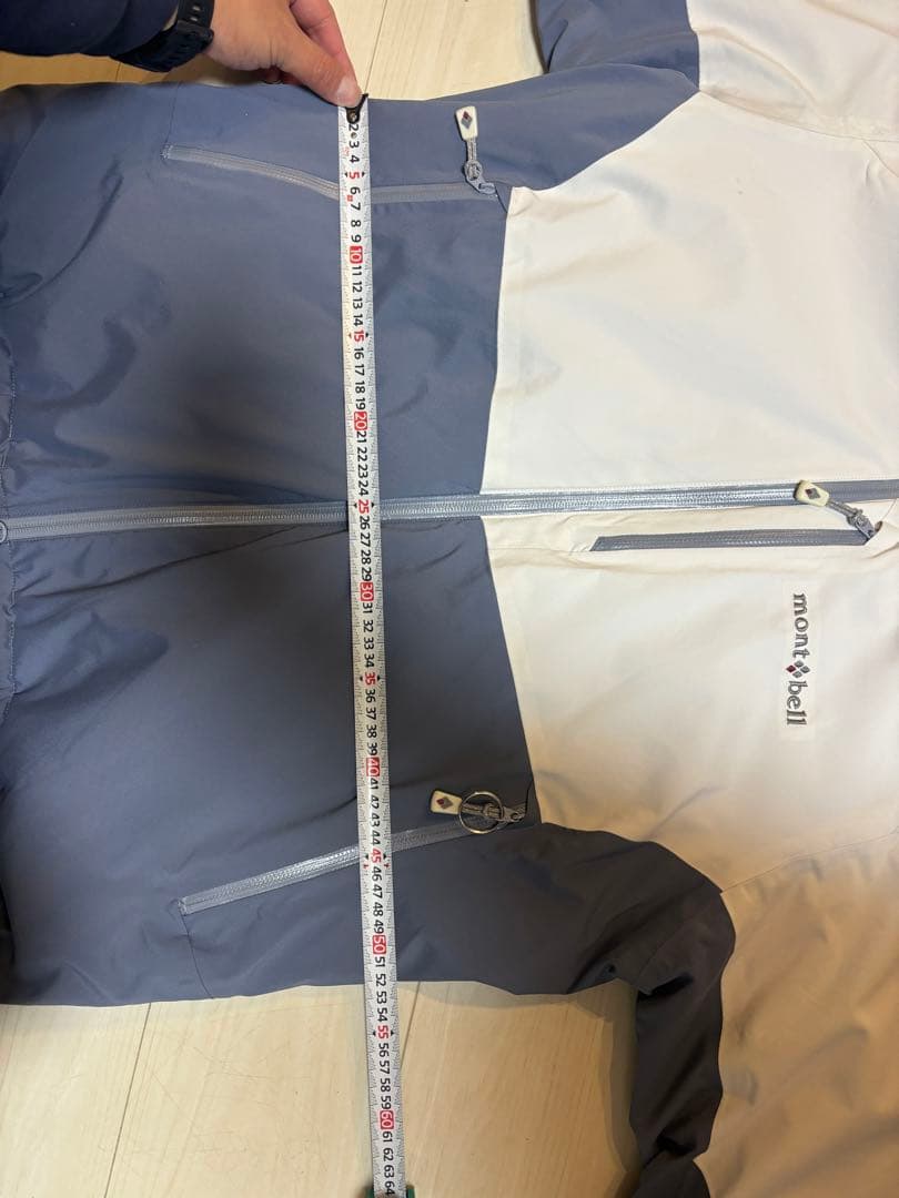 mont-bell スノーウェア XL ホワイト/グレー