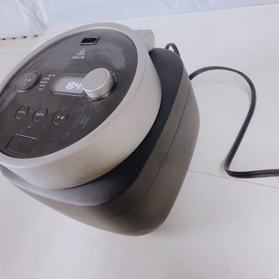 バルミューダ 炊飯器 K08A-BK The Gohan 3合炊き ブラック