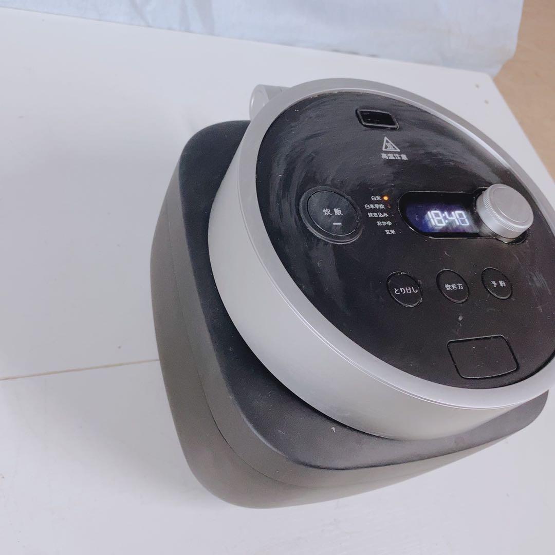 バルミューダ 炊飯器 K08A-BK The Gohan 3合炊き ブラック