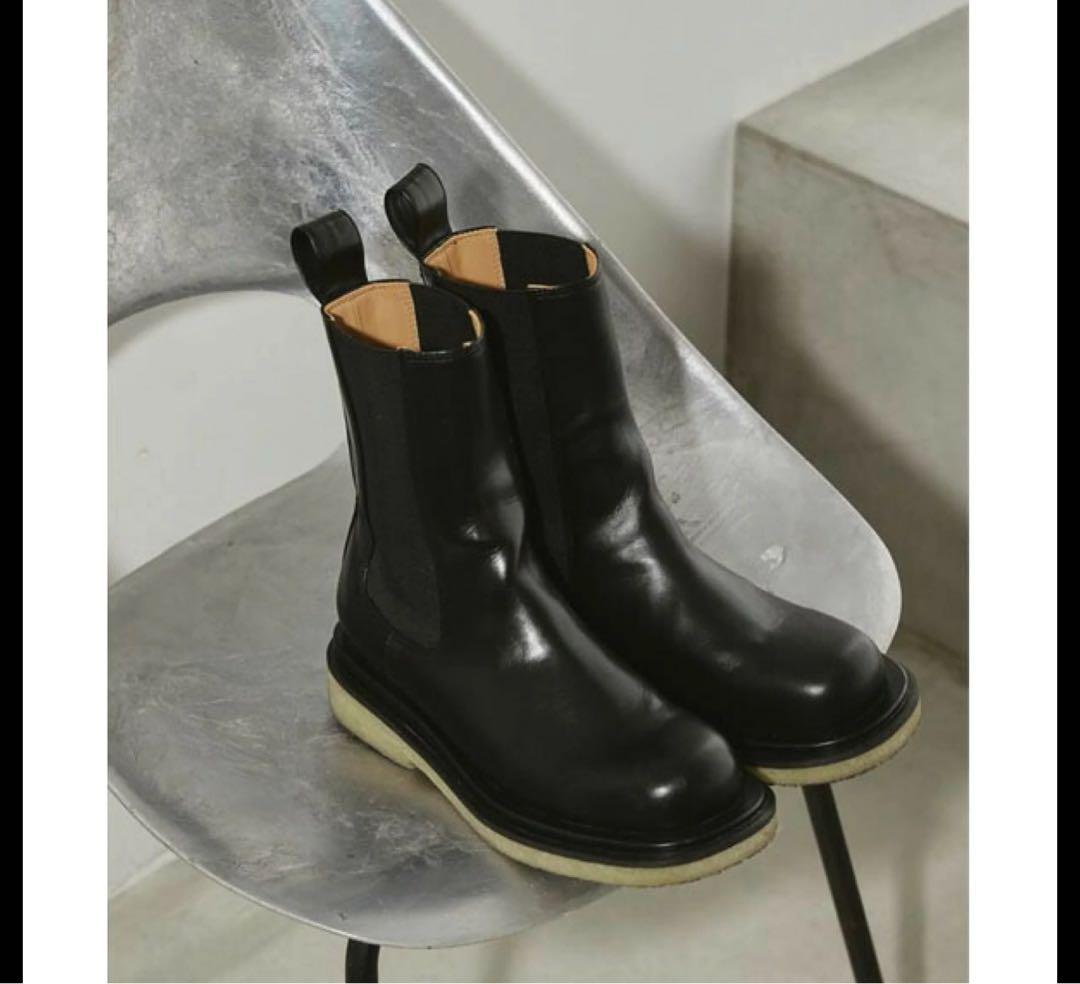 大人気 todayful レザー ミドルブーツ ブラック 36 22.5