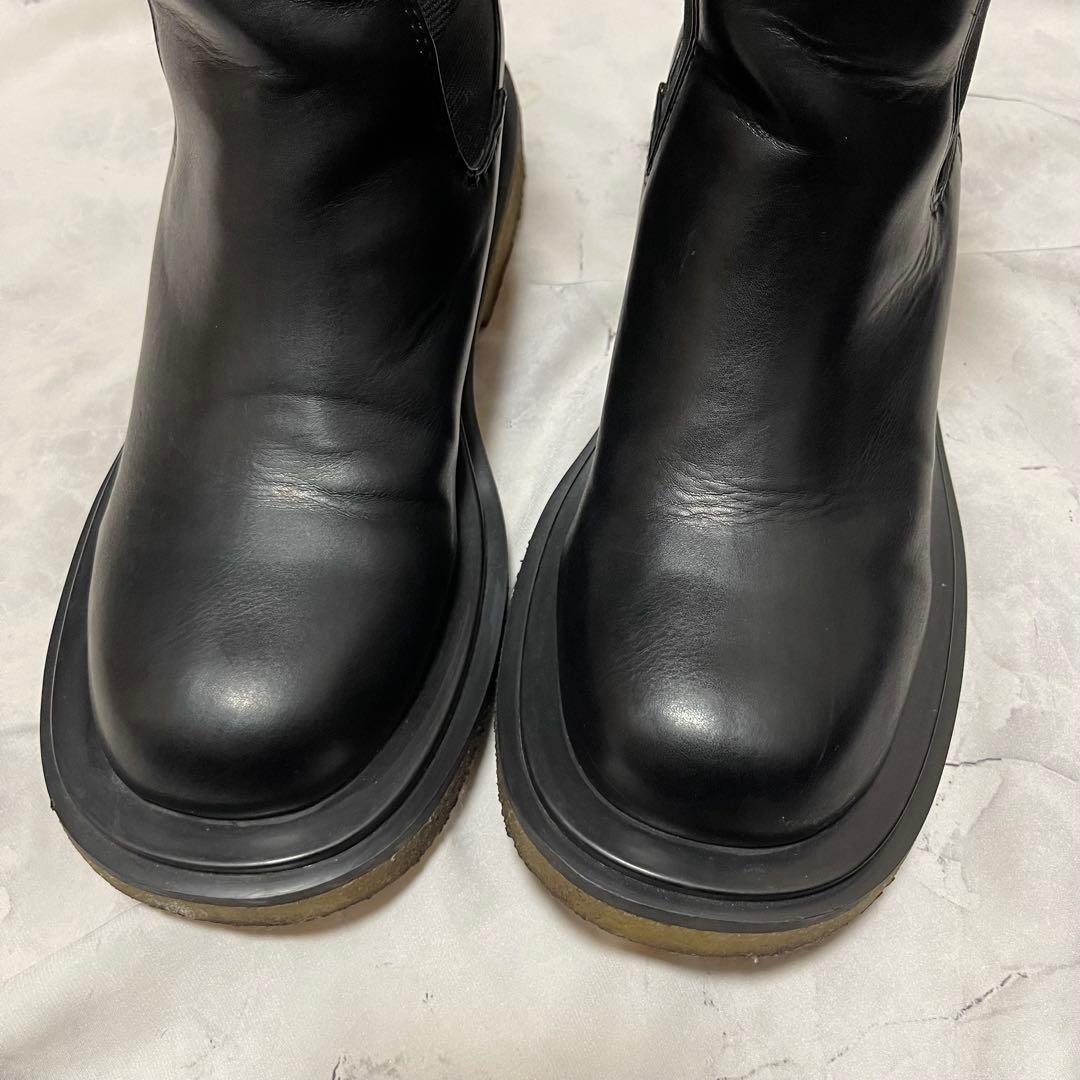 大人気 todayful レザー ミドルブーツ ブラック 36 22.5