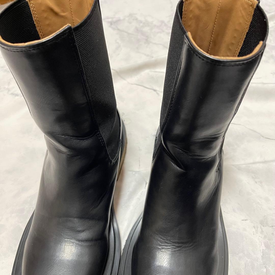 大人気 todayful レザー ミドルブーツ ブラック 36 22.5