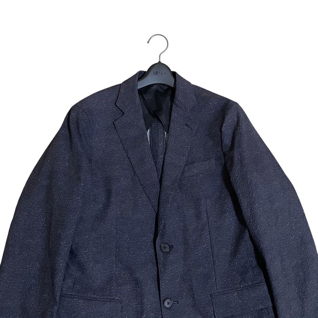 美品　デサント　ウォッシャブル　シアサッカー　トラベルスーツ　セットアップ　A5