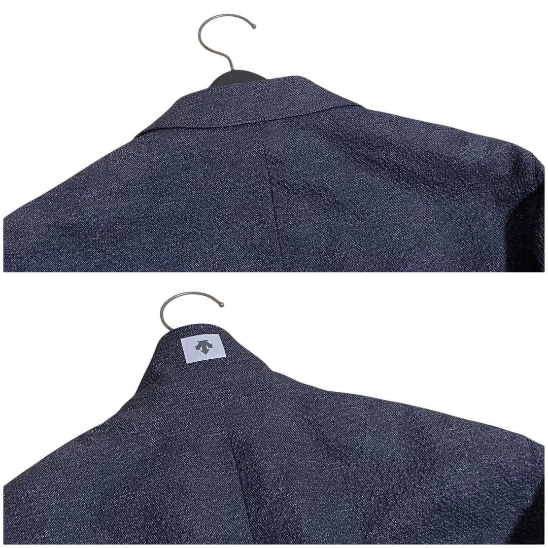 美品　デサント　ウォッシャブル　シアサッカー　トラベルスーツ　セットアップ　A5