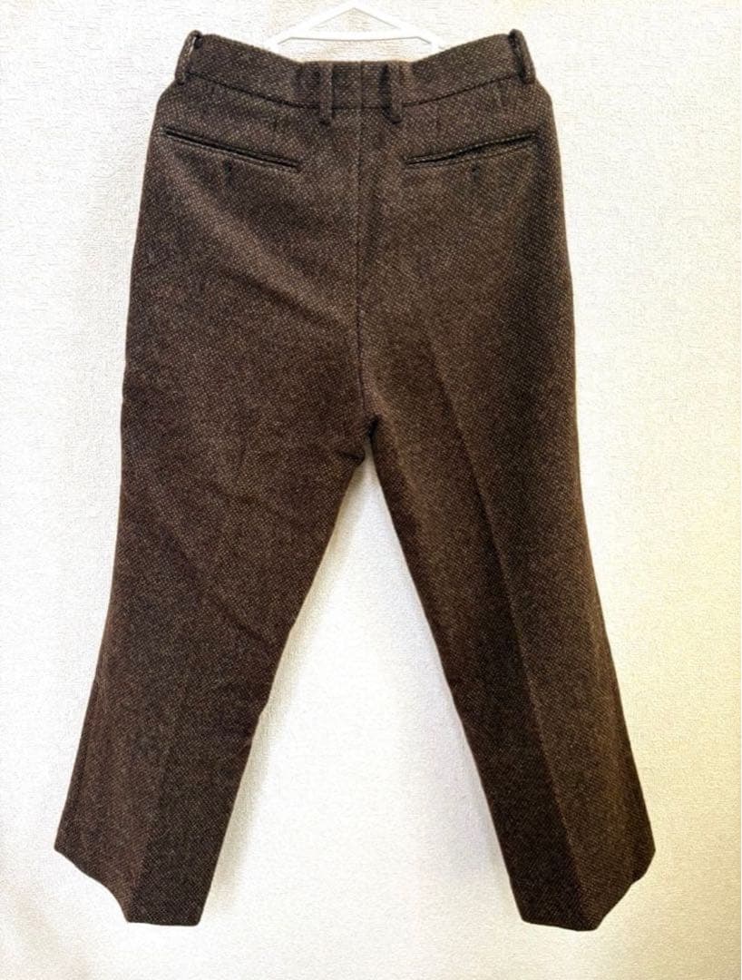 パンツ AURALEE Lama shetland wool tweed slacks
