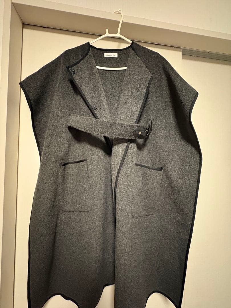 maison de Dolce. レェジェコート ウール風 ベスト ベルト付き