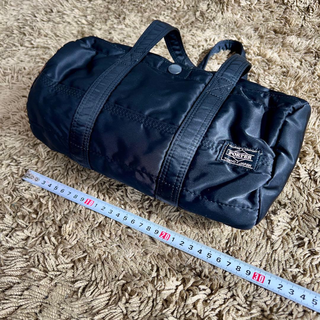 美品　PORTER　ポーター　ミニドラムバッグ　タンカー　黒　廃番