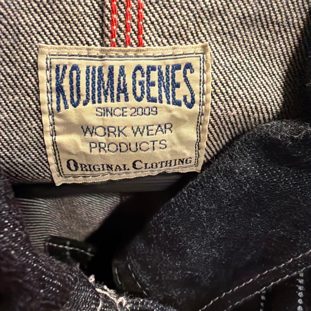KOJIMA GENES ブラックストライプ カバーオール　ウォバッシュ
